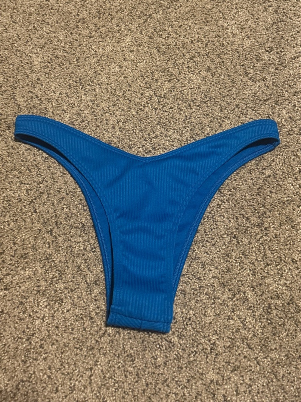 Hollister Royal Blue Ribbed Bikini Bottom